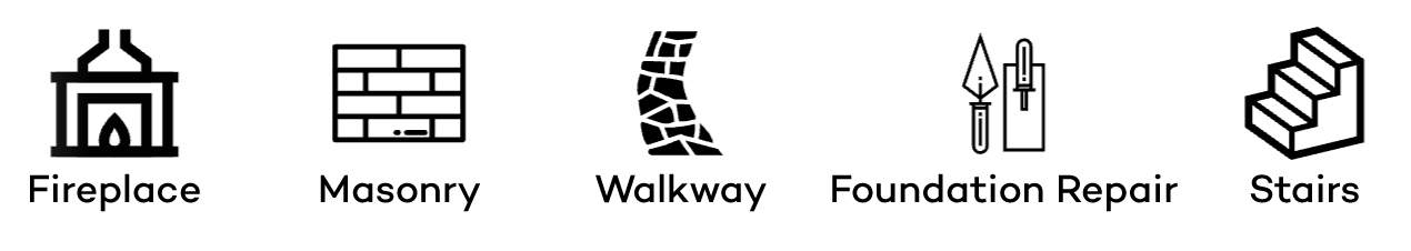a logo with a black and white background